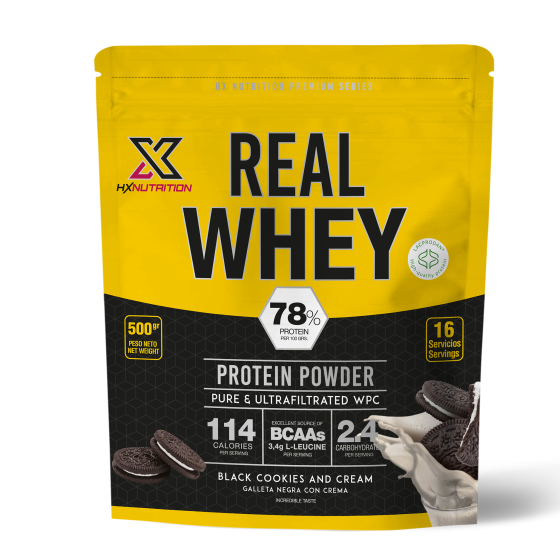 Real Whey Black Cookies Doypack HX Nutrition